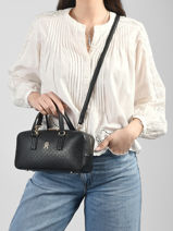 Cross Body Tas Tommy hilfiger Zwart th flag AM14138-vue-porte